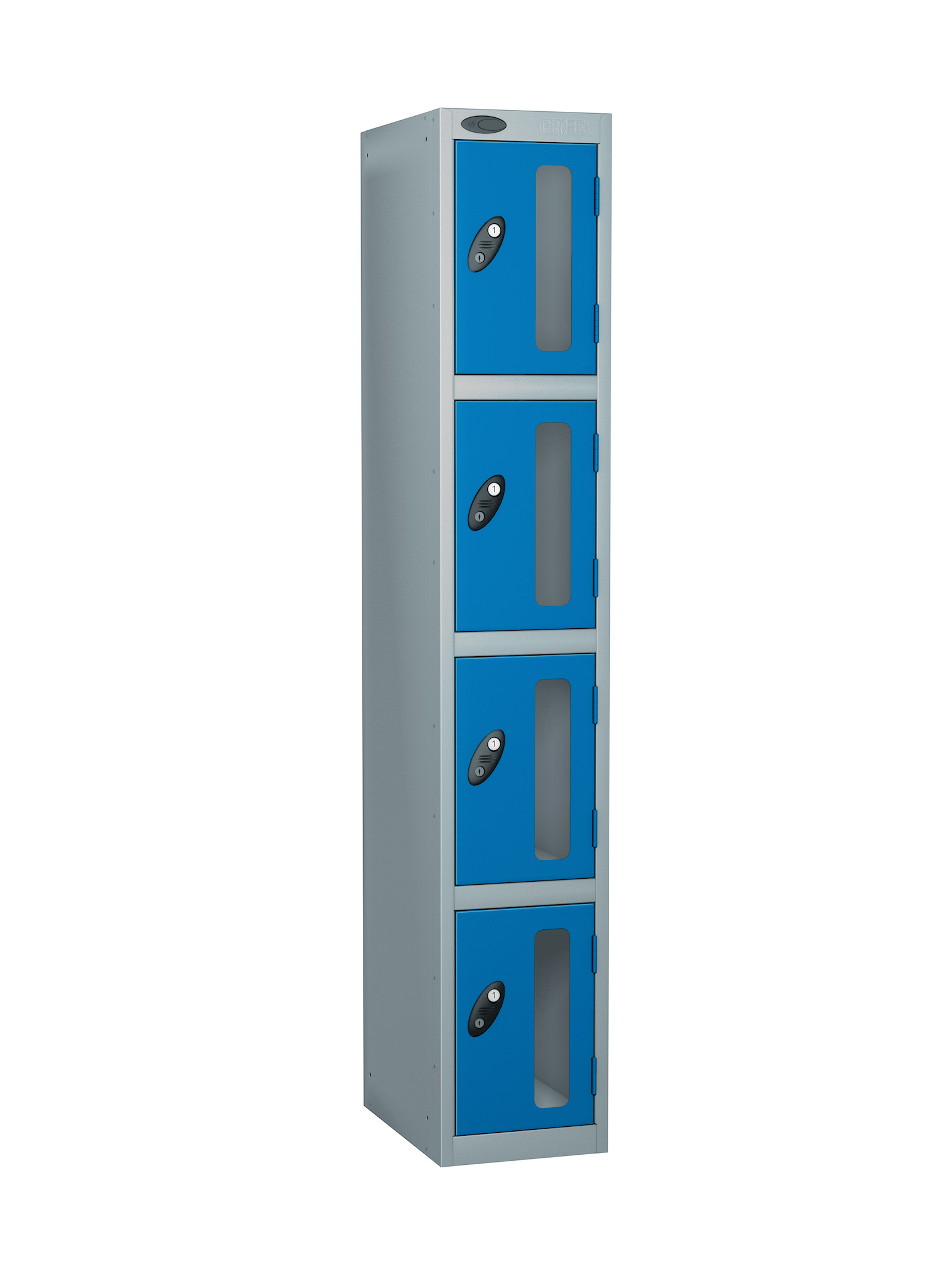 Probe 4 doors vision panel anti-stock theft locker blue
