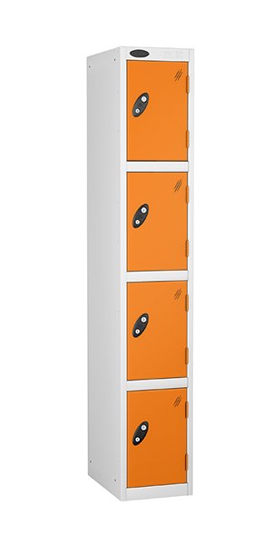 Probe 4 doors steel locker orange