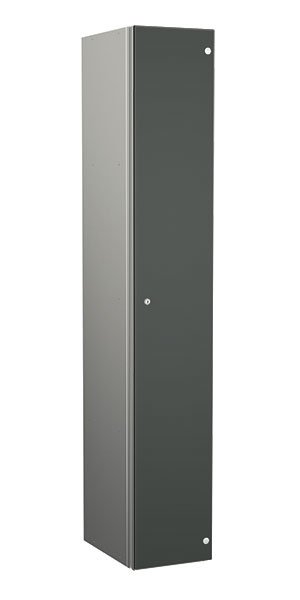 Probe aluminum locker 1 door dark grey