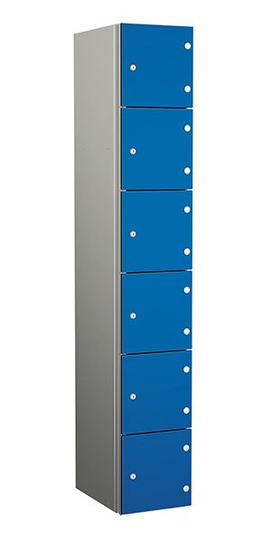 Probe aluminum locker 6 doors dark electric blue